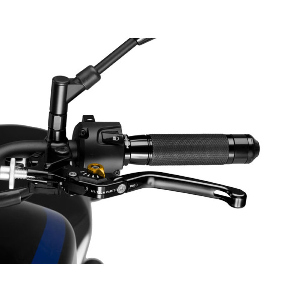 Puig Folding V3 Clutch (Black Lever With Blue Selector) Gold